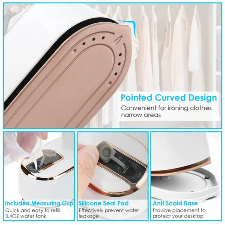 Portable Handheld Steamer For Hang Flat Ironing Travel Garment Steamer With  Rotatable Handle 10S Fast Heating Clothing Wrinkles Remover For Home Office Travel