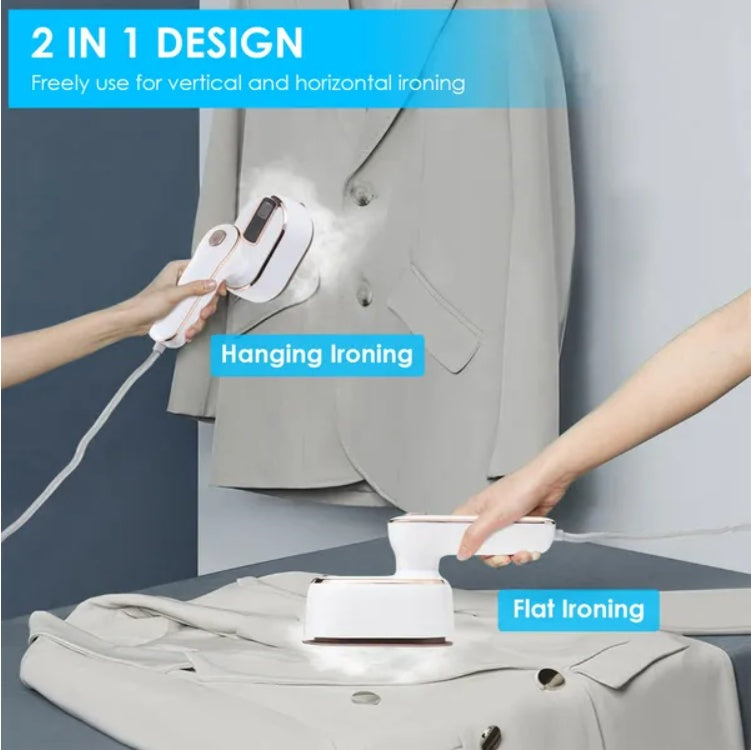 Portable Handheld Steamer For Hang Flat Ironing Travel Garment Steamer With  Rotatable Handle 10S Fast Heating Clothing Wrinkles Remover For Home Office Travel