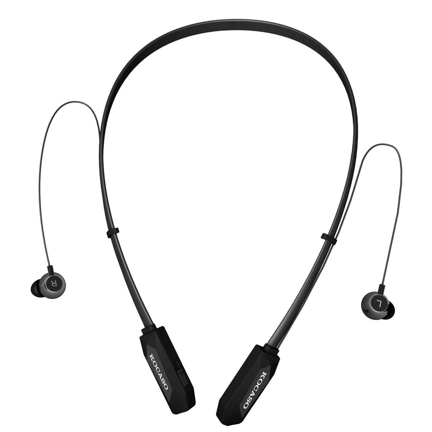 Black-Red Color Options -- 1Pc Wireless Neckband Headphones V4.2 Sweat-proof Sport Headsets Earbuds In-Ear Magnetic Neckbands Stereo Earphone Deep Bass Earphone With Mic 15Hrs Work Running Hiking